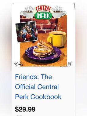 Friends: The Official Central Perk Cookbook – Bright Yellow & Purple Cover